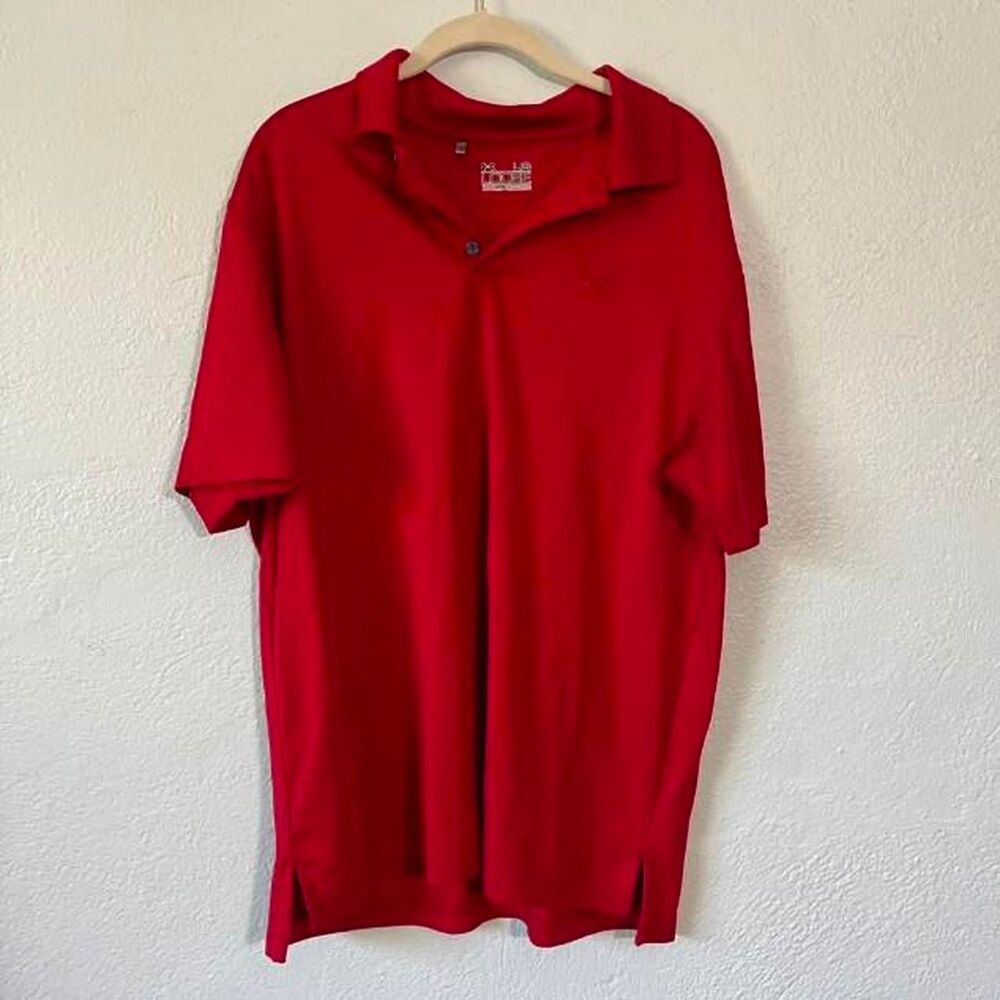 Under-armour Men's Red Polo-shirts